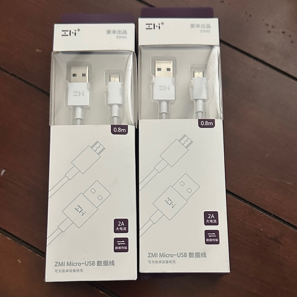 Mi ZMI White Micro-USB Cable 2-Pack